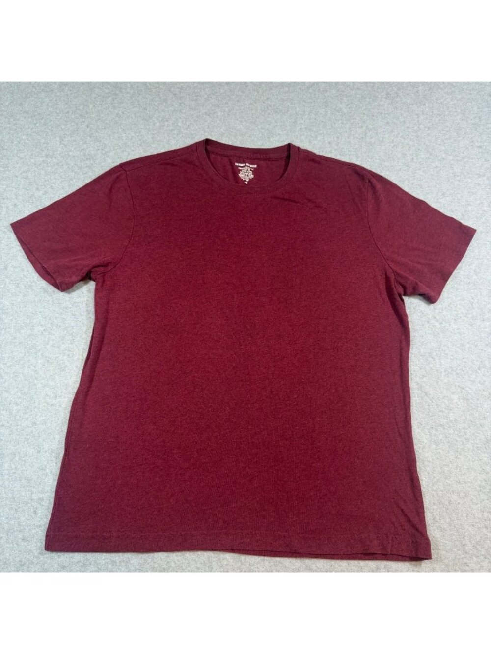 Banana Republic Men’s Large Burgundy Premium Wash Tee Short Sleeve Crew Neck T-S